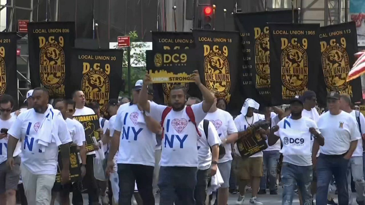 Talking about the Labor Day Parade